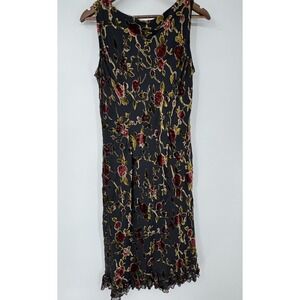 VTG California Concepts Velvet Burnout Dark Floral Y2K Fairy Grunge Whimsigoth